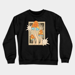 Retro mushroom Crewneck Sweatshirt